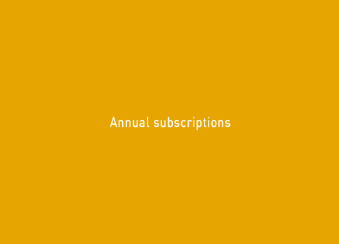 Annual subscriptions